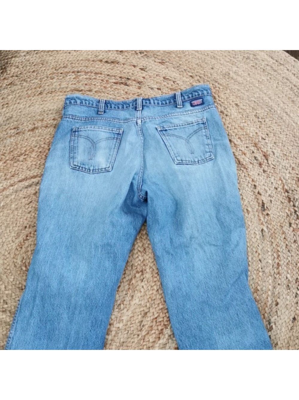 Rare Find 🌟 Vintage 1980s Mens GWG Wrangler straight leg faded wash jeans 38/32